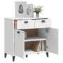 Credenza VIKEN Bianca 80x40x80 cm in Legno Multistrato