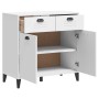 Credenza VIKEN Bianca 80x40x80 cm in Legno Multistrato