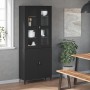 Piano per Credenza VIKEN Nero in Legno Multistrato