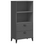 Libreria VIKEN Grigio Antracite 60x35x123 cm Legno Multistrato