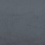Giroletto con Testiera Grigio Scuro 80x200 cm in Velluto