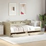 Divano Letto con Cassetti Rovere Sonoma 90x200 cm Multistrato