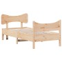 Giroletto con Testiera 75x190 cm in Legno Massello di Pino