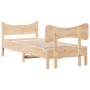 Giroletto con Testiera 75x190 cm in Legno Massello di Pino