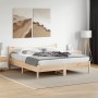 Giroletto con Testiera 200x200 cm in Legno Massello di Pino