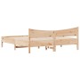 Giroletto con Testiera 200x200 cm in Legno Massello di Pino