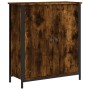 Credenza Rovere Fumo 70x30x80 cm in Legno Multistrato