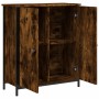 Credenza Rovere Fumo 70x30x80 cm in Legno Multistrato