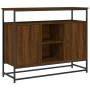 Credenza Rovere Marrone 100x35x80 cm in Legno Multistrato