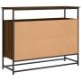 Credenza Rovere Marrone 100x35x80 cm in Legno Multistrato