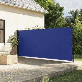 Tenda da Sole Laterale Retrattile Blu 180x500 cm