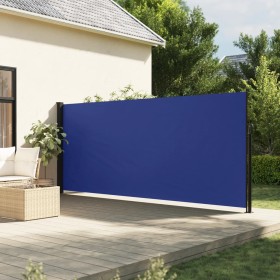 Tenda da Sole Laterale Retrattile Blu 180x600 cm