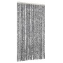 Tenda Antimosche Grigia Nera e Bianca 100x220 cm in Ciniglia