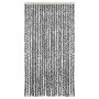 Tenda Antimosche Grigia Nera e Bianca 100x220 cm in Ciniglia