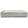Giroletto Luci LED Grigio Sonoma 200x200 cm Legno Multistrato