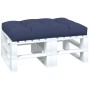 Cuscino per Pallet Blu Marino 120x80x12 cm in Tessuto