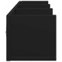 Mobili Parete 2 pz Neri 75x18x16,5 cm in Legno Multistrato
