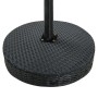 Set Bar da Giardino 3 pz in Polyrattan Nero