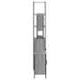 Set Mobili da Bagno 3 pz Grigio Sonoma in Legno Multistrato