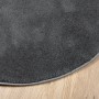 Tappeto OVIEDO a Pelo Corto Antracite Ø 200 cm