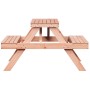 Tavolo da Picnic 105x134x75 cm in Legno Massello di Douglas