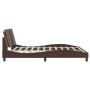 Giroletto con Luci LED Marrone 180x200 cm in Similpelle