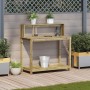Tavolo Invaso con Ripiani 108x50x109,5 cm Legno Impregnato Pino