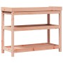 Tavolo Invaso con Ripiani 108x45x86,5 cm Legno Massello Douglas