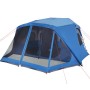 Tenda Campeggio 10 Persone Blu Rilascio Rapido Impermeabile