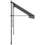 Tenda da Sole Retrattile Antracite 350x150 cm Tessuto e Acciaio