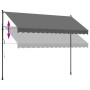 Tenda da Sole Retrattile Antracite 350x150 cm Tessuto e Acciaio