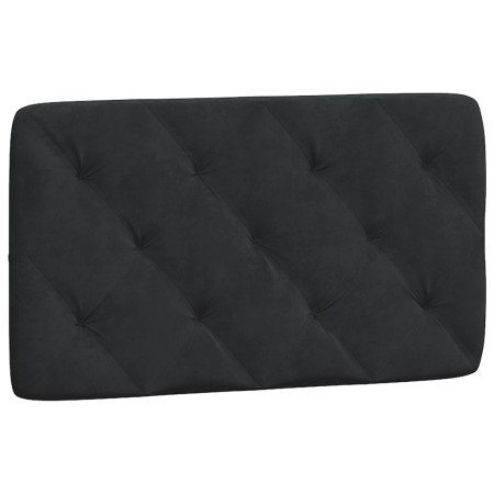 Letto con Materasso Nero 90x200 cm in Velluto