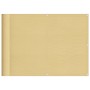 Paravento da Balcone Sabbia 75x400 cm 100% Poliestere Oxford
