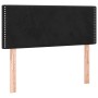 Letto a Molle con Materasso e LED Nero 120x190 cm in Velluto