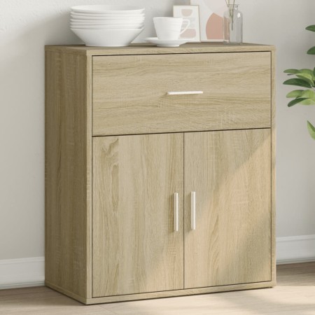 Credenza Rovere Sonoma 60x31x70 cm in Legno Multistrato