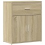 Credenza Rovere Sonoma 60x31x70 cm in Legno Multistrato