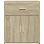 Credenza Rovere Sonoma 60x31x70 cm in Legno Multistrato