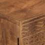 Credenza 55x30x76 cm in Legno Massello di Mango e Ferro