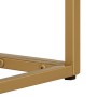 Tavolo Consolle 90x30x76 cm in Legno Massello di Mango e Ferro