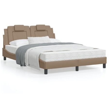 Letto con Materasso Cappuccino 120x200cm Similpelle