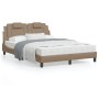 Letto con Materasso Cappuccino 120x200cm Similpelle