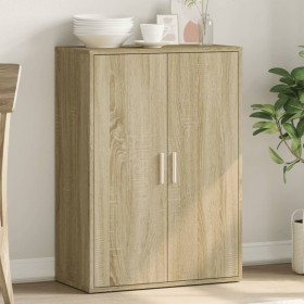 Credenza Rovere Sonoma 60x31x84 cm in Legno Multistrato