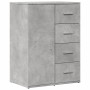 Credenza Grigio Cemento 59x39x80 cm in Legno Multistrato