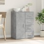 Credenza Grigio Cemento 59x39x80 cm in Legno Multistrato