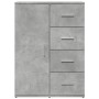 Credenza Grigio Cemento 59x39x80 cm in Legno Multistrato