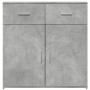 Credenza Grigio Cemento 79x38x80 cm in Legno Multistrato