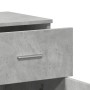 Credenza Grigio Cemento 79x38x80 cm in Legno Multistrato