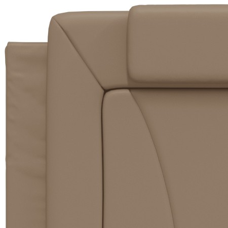 Letto con Materasso Cappuccino 90x190 cm Similpelle