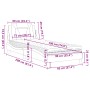 Letto con Materasso Cappuccino 90x190 cm Similpelle