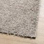 Tappeto Shaggy PAMPLONA a Pelo Lungo Moderno Beige 160x160 cm